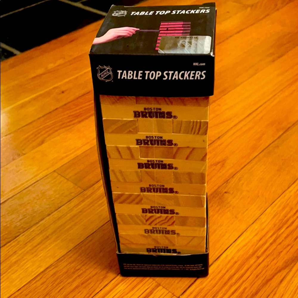 NHL Bruins Table Top Stacker Game